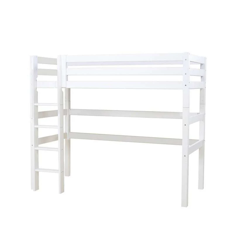 Hoppekids ECO Luxury - Loft bed - 90x200 cm. - Flexible insert base - White