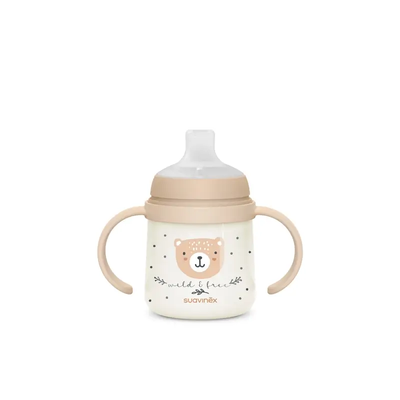 Suavinex Night Bottle Night & Day +6 Months Wild&Free Beige, 150 ml