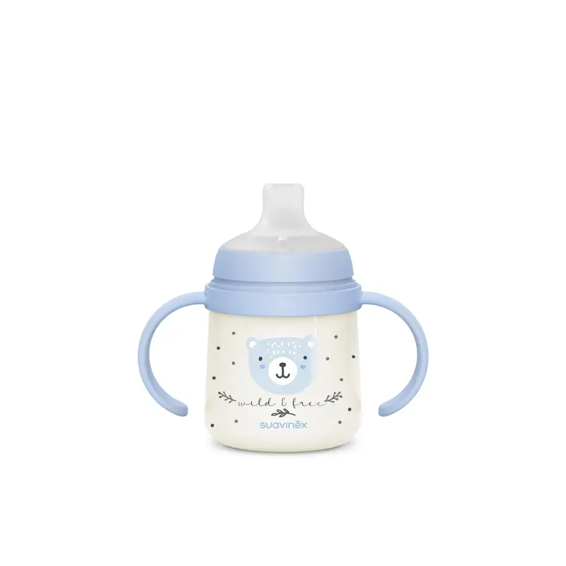 Suavinex Night Bottle Night & Day +6 Months Wild&Free Blue, 150 ml