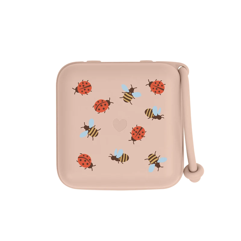STUDIO Pacifier Box Ladybug Bumblebee Mix - Blush