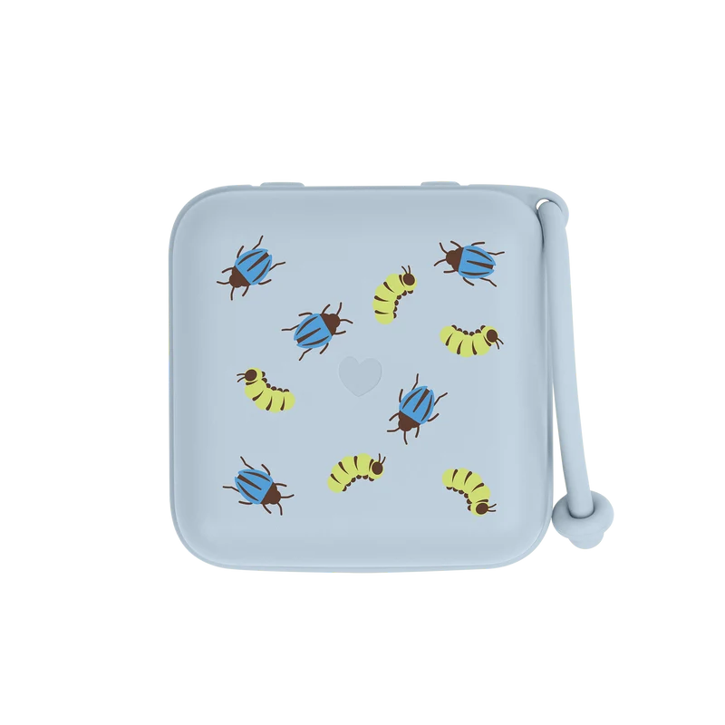 STUDIO Pacifier Box Caterpillar Beetle Mix - Baby Blue