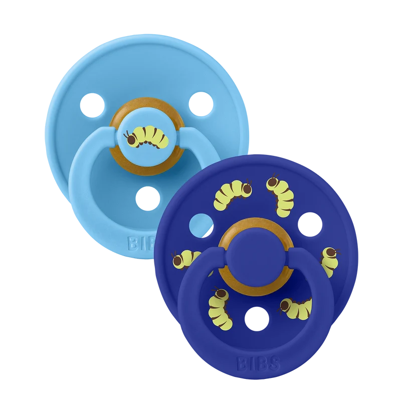 STUDIO Colour Pacifiers 2 Pack Caterpillar Mix - Breeze/Sonic