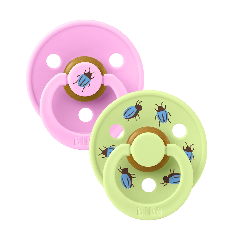 STUDIO Colour Pacifiers 2 Pack Beetle Mix - Ballet/Matcha