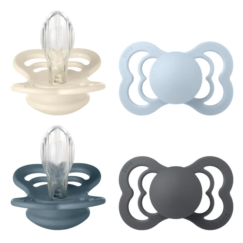 Supreme Pacifier Bundle - Baby Blue Mix