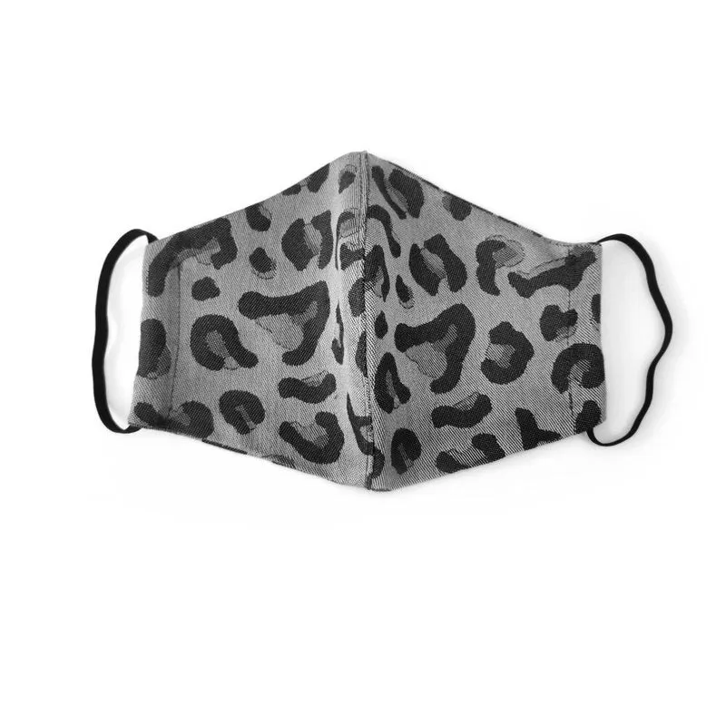 Fidella Munskydd - Leopard/Silver med resår
