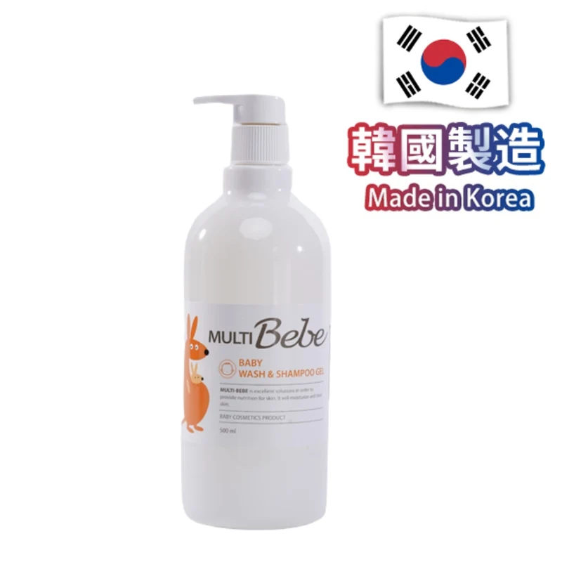 *Multibebe｜嬰幼兒洗髮沐浴露｜500mL