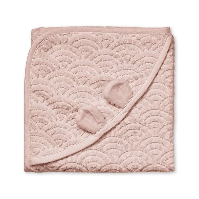 Cam Cam Copenhagen Handkerchief with Hood and Ears - Baby - GOTS - Dusty Rose