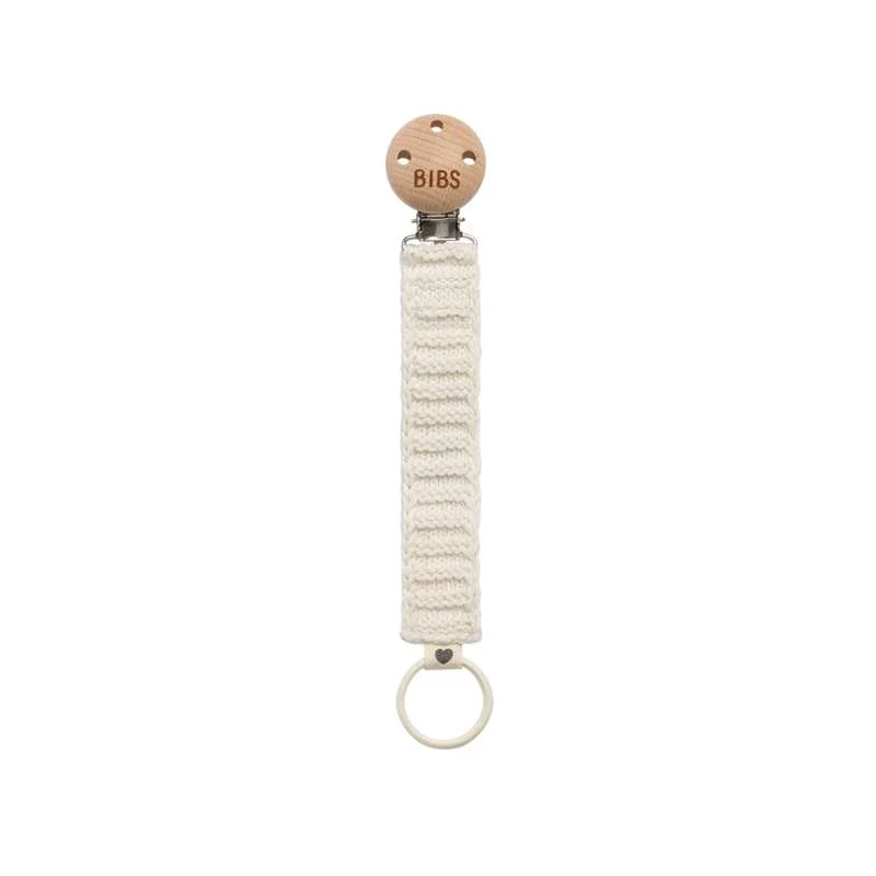 BIBS Accessories - Knitted Pacifier Strap - Ivory
