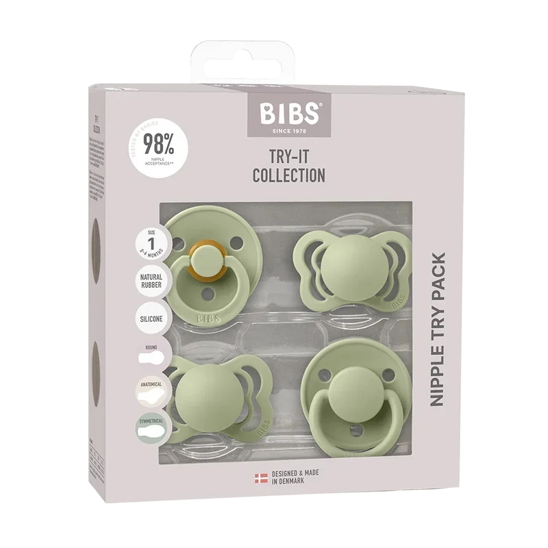 New Baby Pacifiers Try-It Collection - Sage