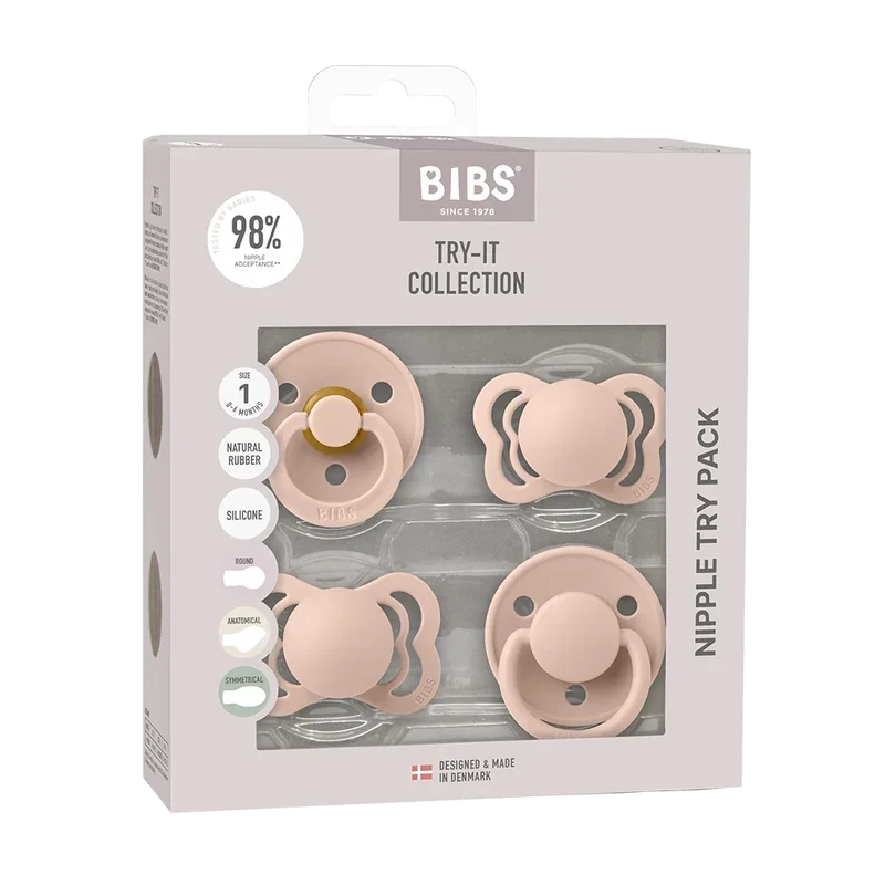 New Baby Pacifiers Try-It Collection - Blush