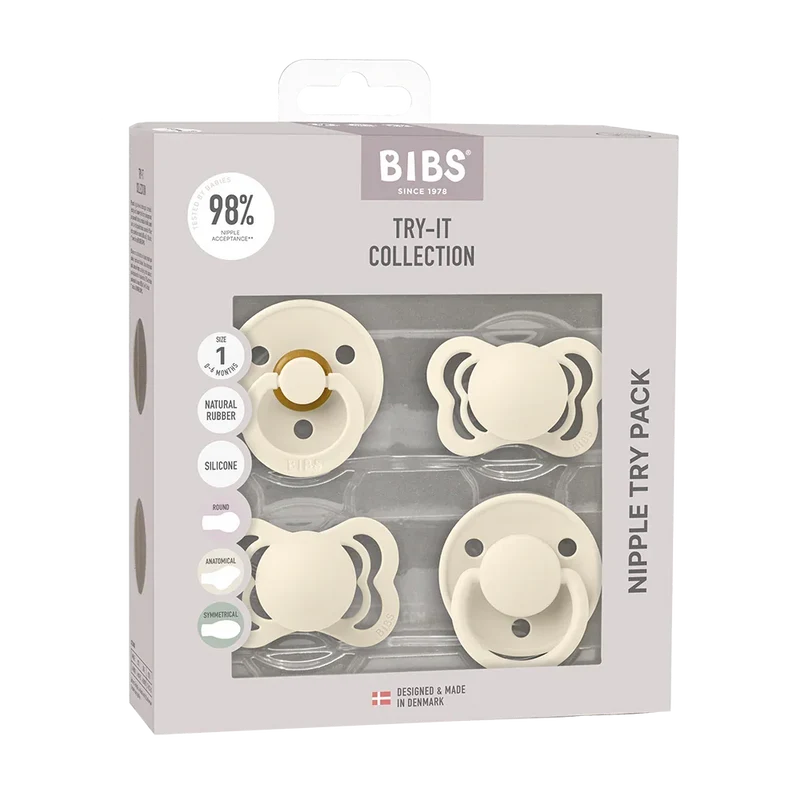 New Baby Pacifiers Try-It Collection - Ivory