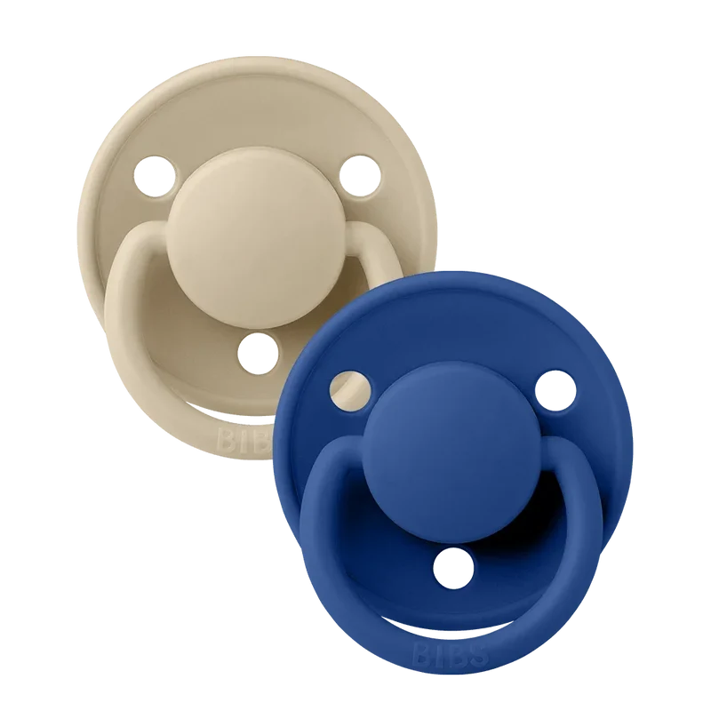 De Lux Pacifiers 2 Pack - Vanilla/Cornflower