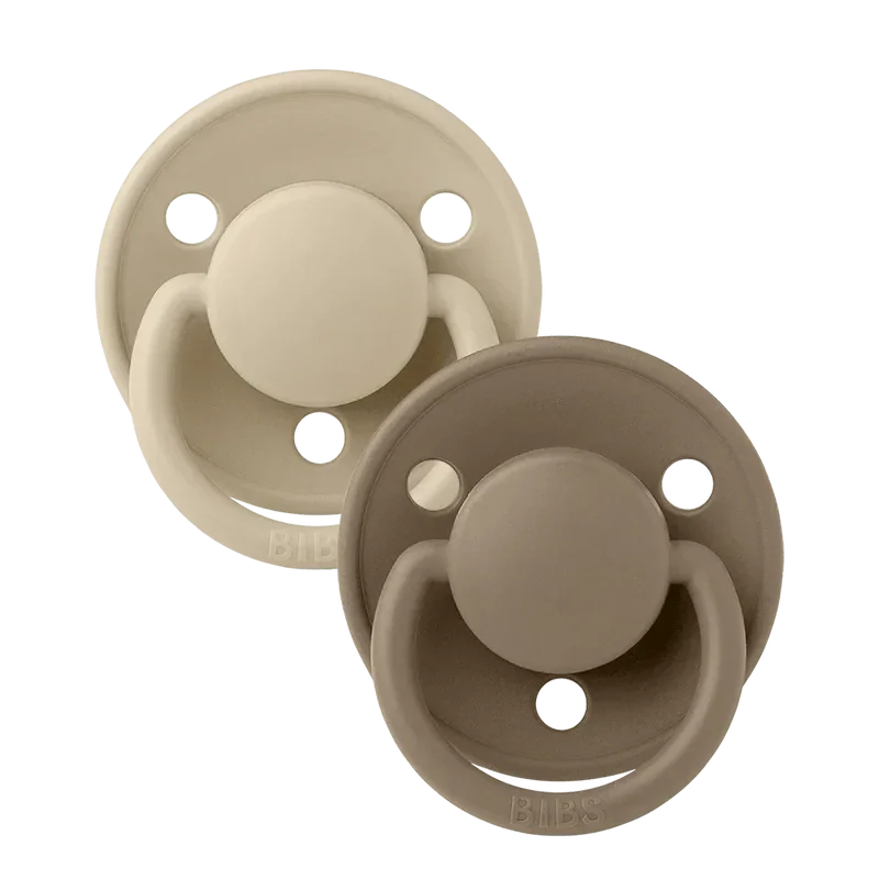 De Lux Pacifiers 2 Pack - Vanilla/Dark Oak