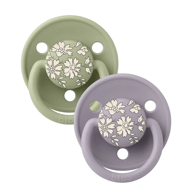 BIBS x LIBERTY De Lux Pacifiers 2 Pack Capel - Sage Mix