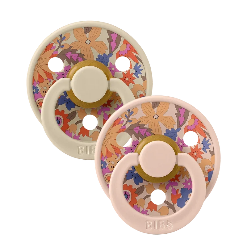 BIBS x LIBERTY Colour Pacifiers 2 Pack June Blossom - Blush Mix
