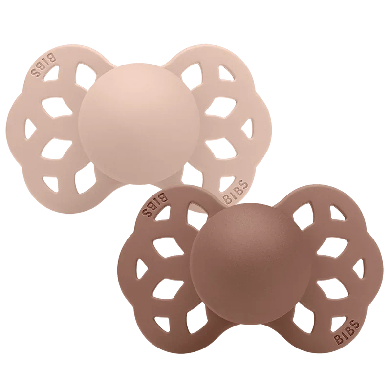 Infinity Pacifiers 2 Pack - Blush/Woodchuck