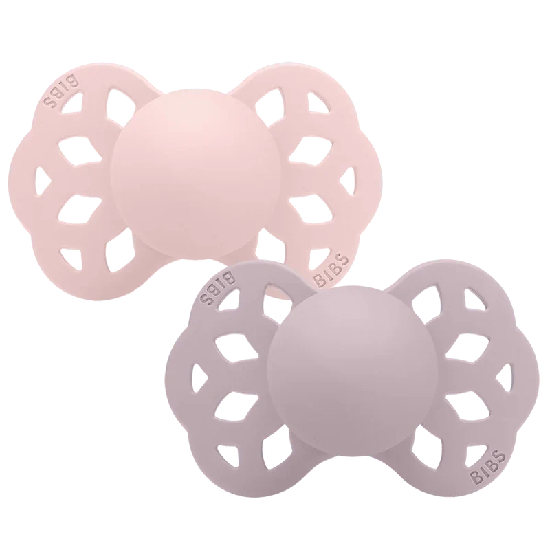 Infinity Pacifiers 2 Pack- Blossom/Dusky Lilac