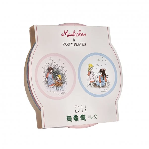 Papperstallrik - Madicken 8-pack 23cm