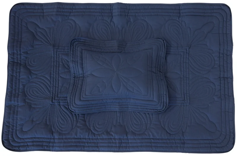 Överkast och kuddfodral Baby, Navy