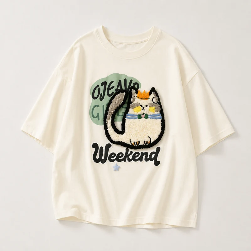 FunPaws – Lekfullt & stilfullt – Oversized T-shirt med kattmotiv