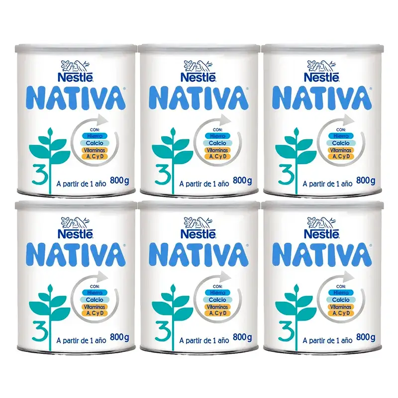 Nestlé Nativa 3, Pack 6 x 800 grams