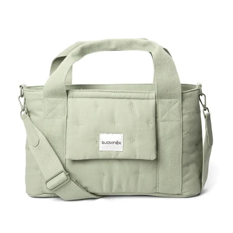Suavinex Rectangular Poetry Green Rectangular Bread Basket Baby Carrier