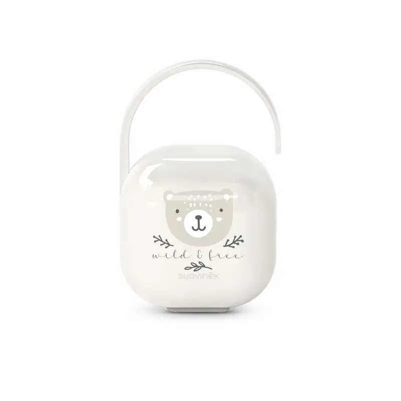 Suavinex Pacifier Holder +0 Months Wild&Free Beige