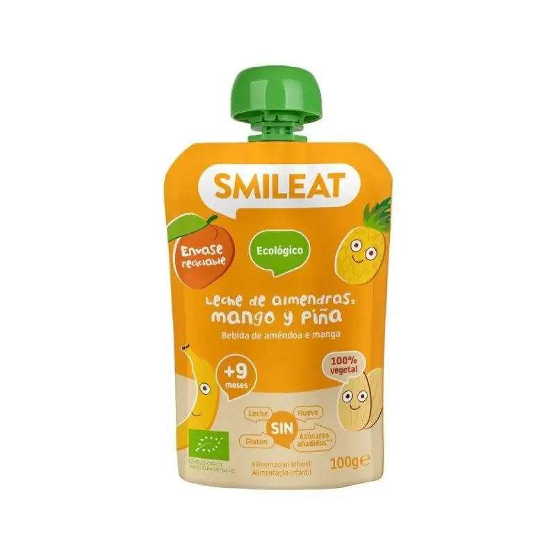 Smileat Pouch Almond Mango & Pineapple, 100 Gr