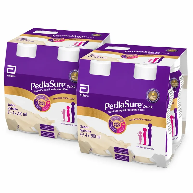 Pediasure Drink Vanilla Children, 4 Bottles x 220 ml Pack 2