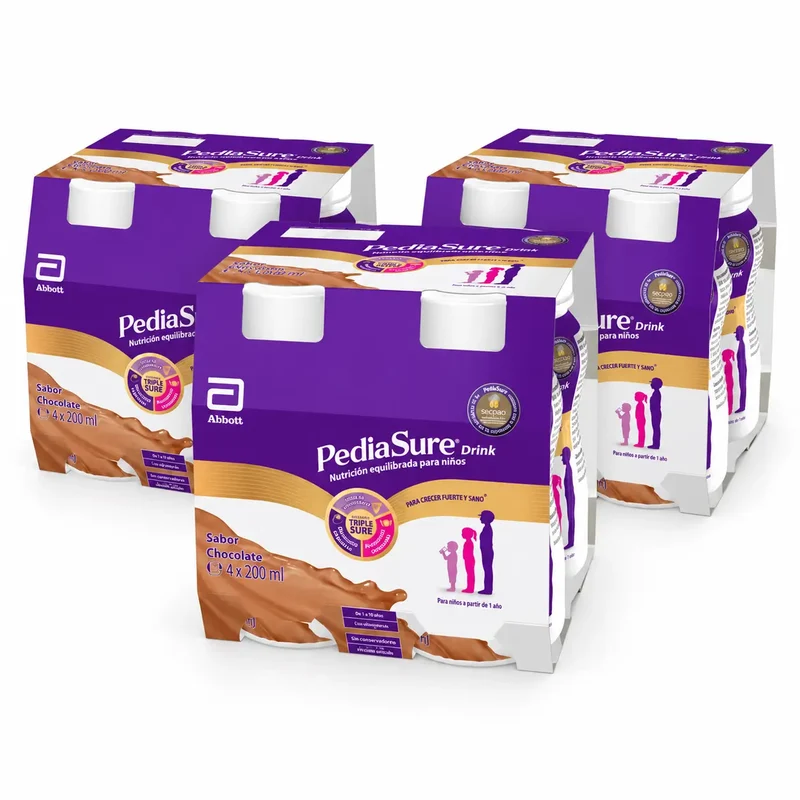 Pediasure Drink Chocolate Children, 4 Bottles x 220 ml Pack 3