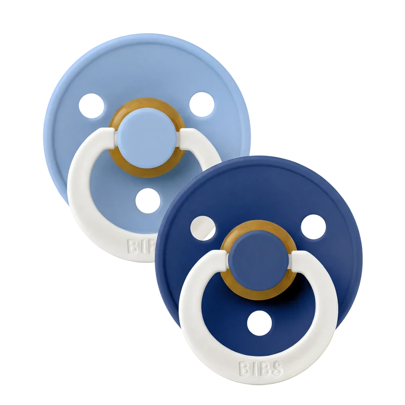 Colour GLOW Pacifiers 2 Pack - Sky Blue/Cornflower