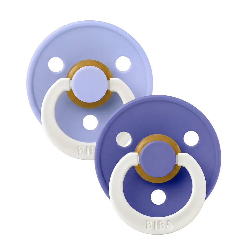 Colour GLOW Pacifiers 2 Pack - Hush/Grape