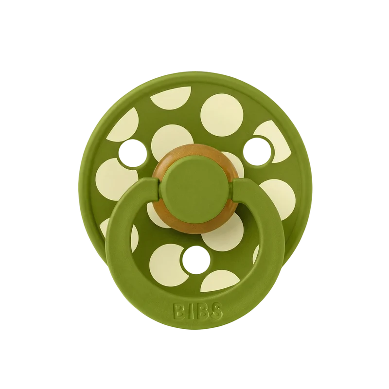 STUDIO Colour Pacifier Polka - Wasabi/Luna