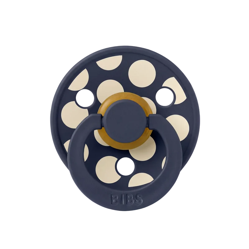 STUDIO Colour Pacifier Polka - Deep Space/Ivory