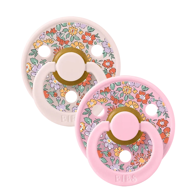 BIBS x LIBERTY Colour Pacifiers 2 Pack Oscar Meadow - Petal Mix