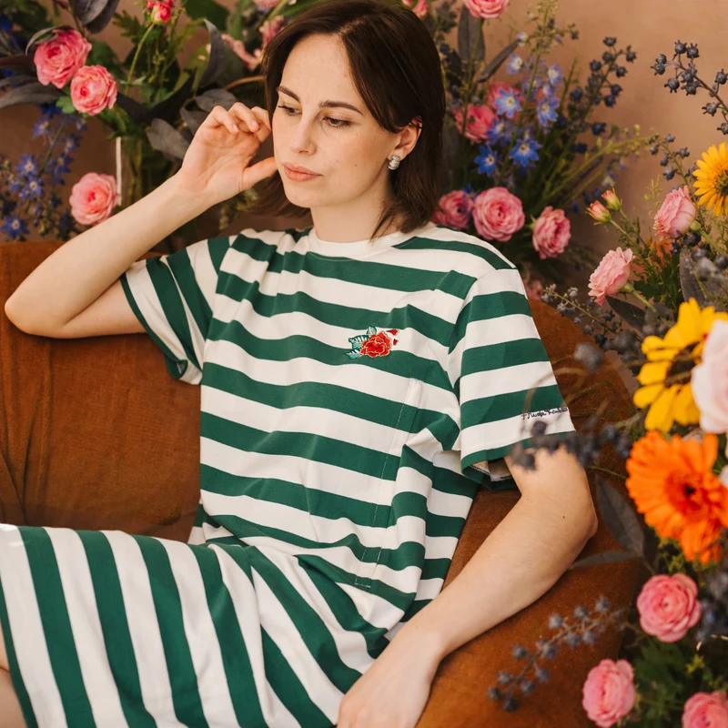 Breastfeeding T-Shirt Stripe Casa Azul Frida Dress
