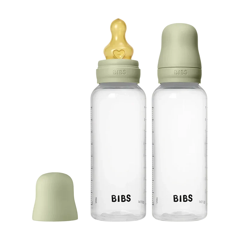 Baby BPA-Free PP Bottle Set 270ml 2 Pack Latex - Sage