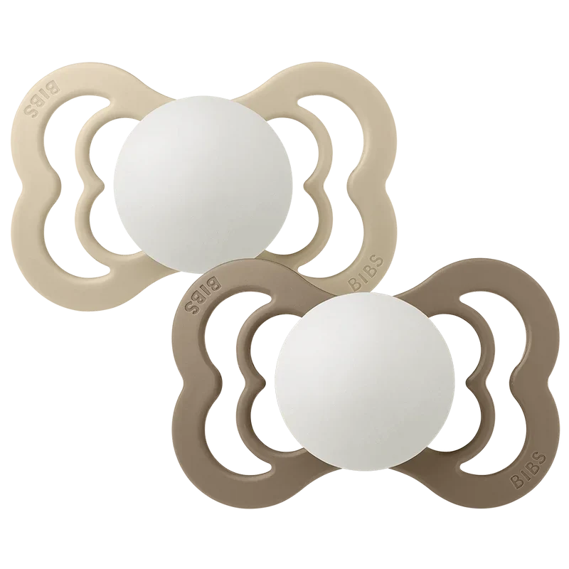 Supreme GLOW Pacifiers 2 Pack - Vanilla /Dark Oak