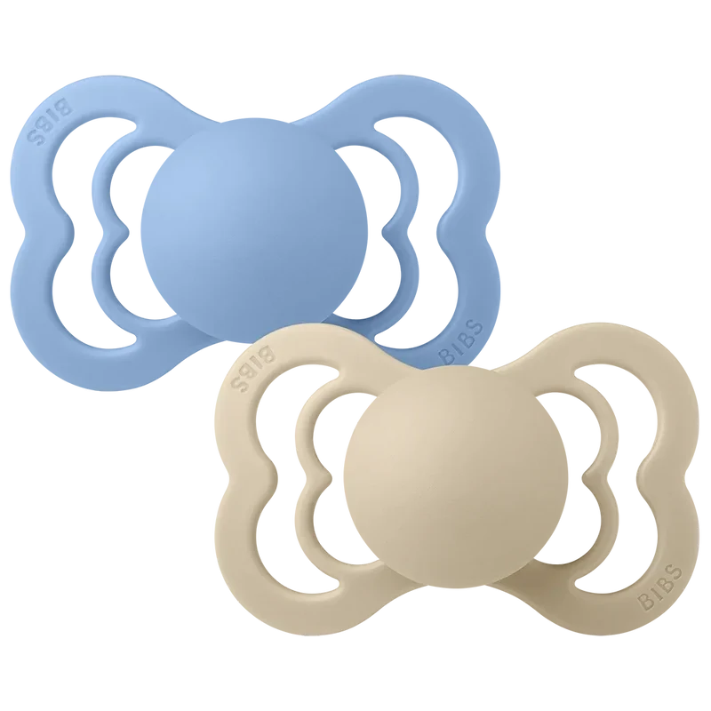 Supreme Pacifiers 2 Pack - Vanilla/Sky Blue