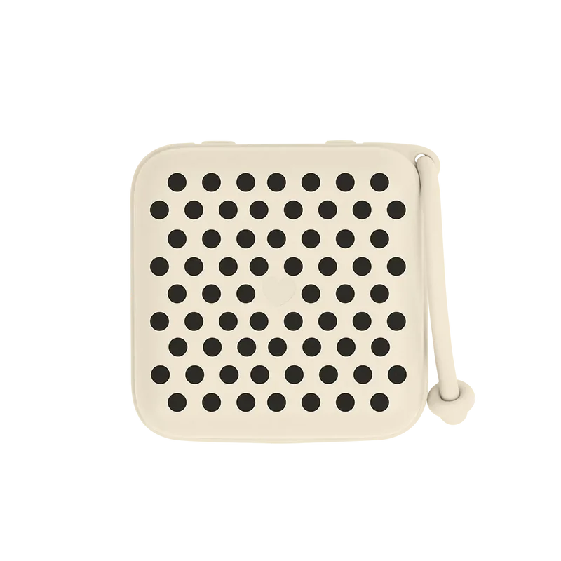STUDIO Pacifier Box Polka - Ivory/Black