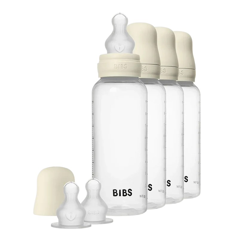 Baby BPA-Free PP Bottle 270 ml 4 Pack Silicone - Ivory