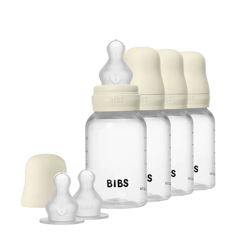 Baby BPA-Free PP Bottle 150 ml 4 Pack Silicone - Ivory