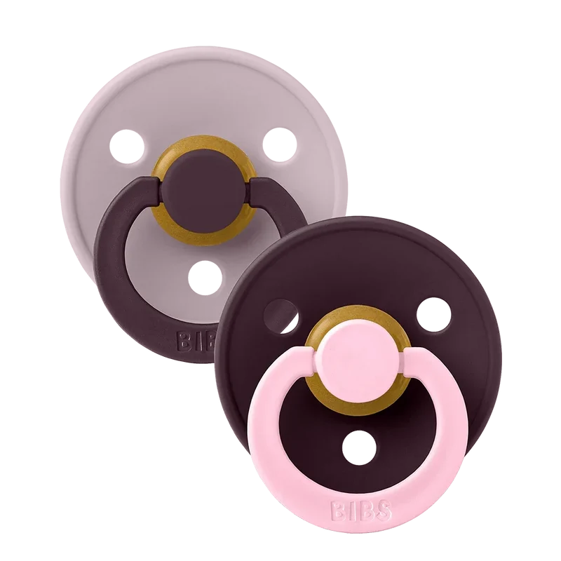 STUDIO Colour Pacifiers 2 Pack Fusion - Dusky Lilac Plum mix