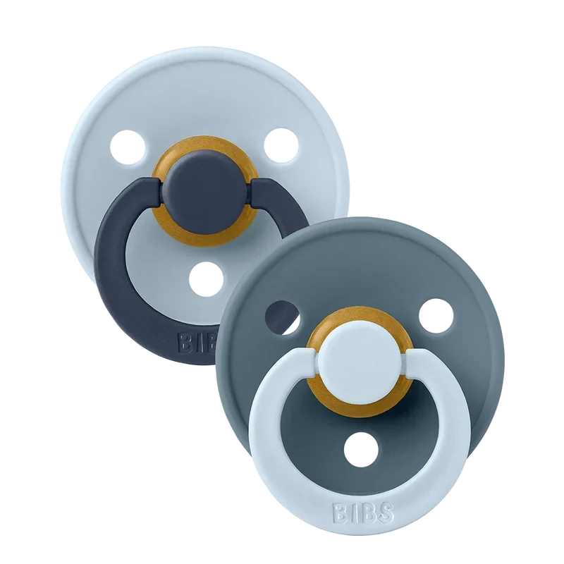 STUDIO Colour Pacifiers 2 Pack Fusion - Baby Blue Petrol mix