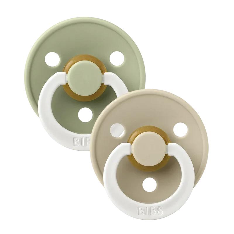 Colour GLOW Pacifiers 2 Pack - Sage/Vanilla