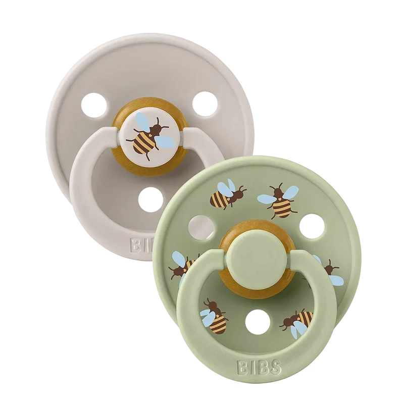 STUDIO Colour Pacifiers 2 Pack Bumblebee - Mushroom/Sage