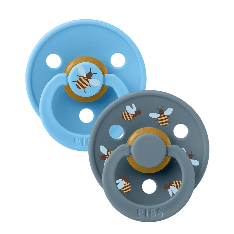 STUDIO Colour Pacifiers 2 pack Bumblebee - Breeze/Petrol