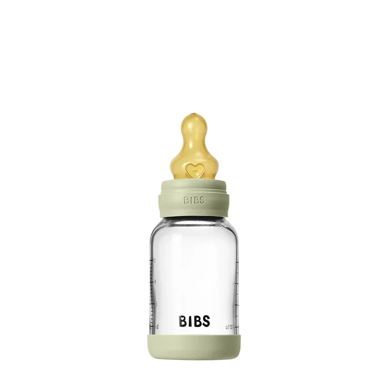 Baby Glass Bottle Set 120ml Latex - Sage