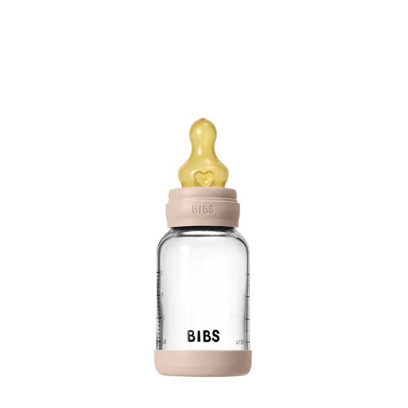Baby Glass Bottle Set 120ml Latex - Blush