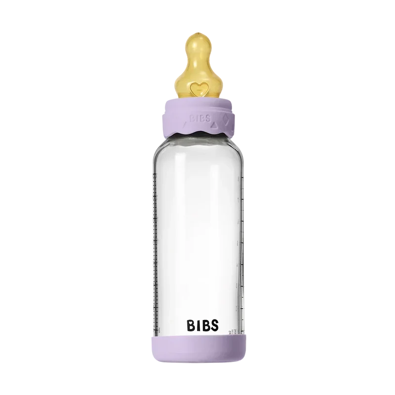 Baby Glass Bottle Boheme Set 240ml Latex - Violet Sky